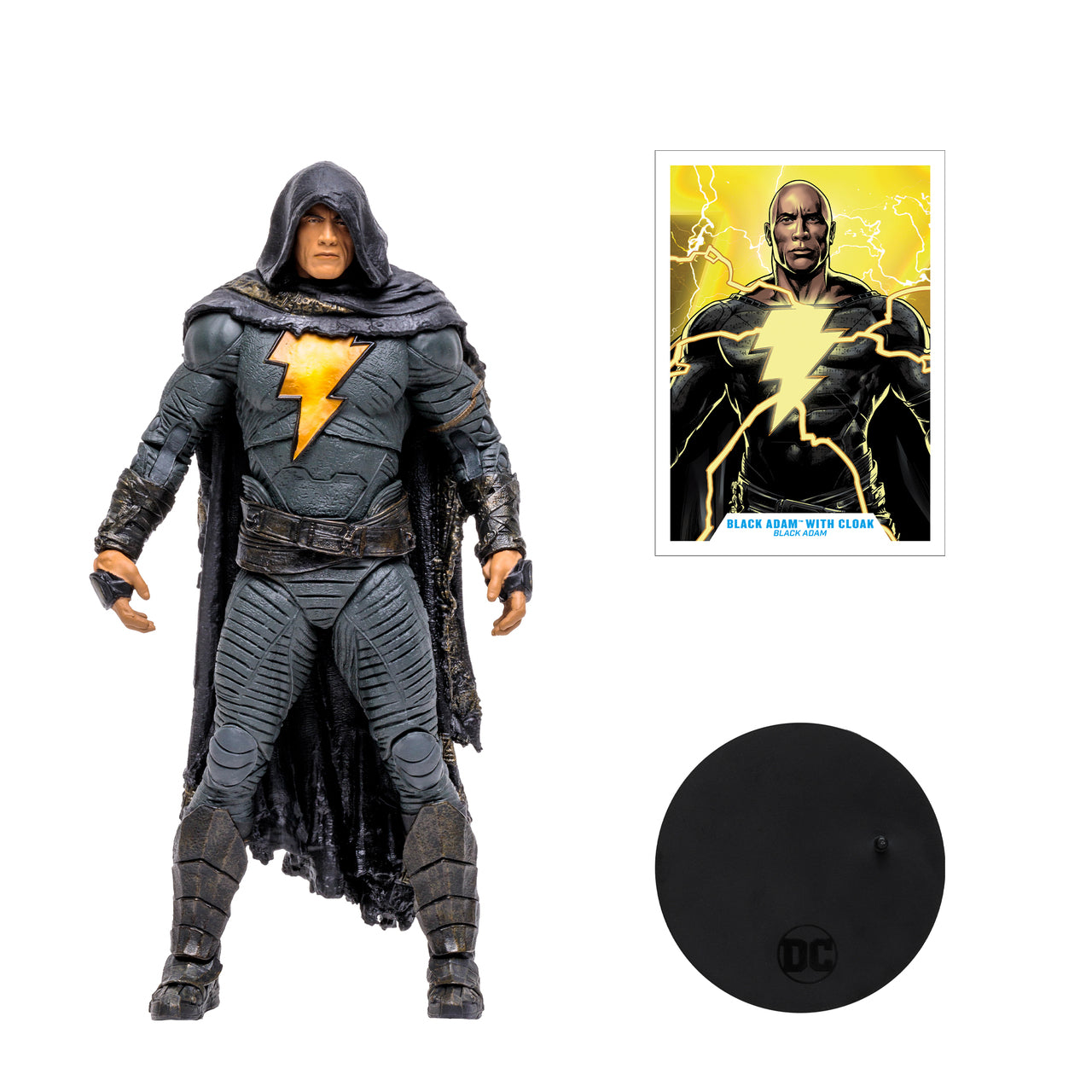 Black Adam w/Ancient Cloak Costume (Black Adam Movie) 7" Figure by Mcfarlane Toys (Damaged Box) -Superherotoystore.com - India - www.superherotoystore.com