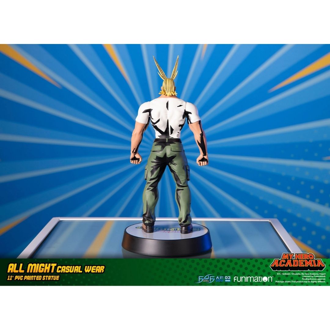 My Hero Academia: All Might Casual Wear PVC Statue by First4 Figures -First 4 Figures - India - www.superherotoystore.com