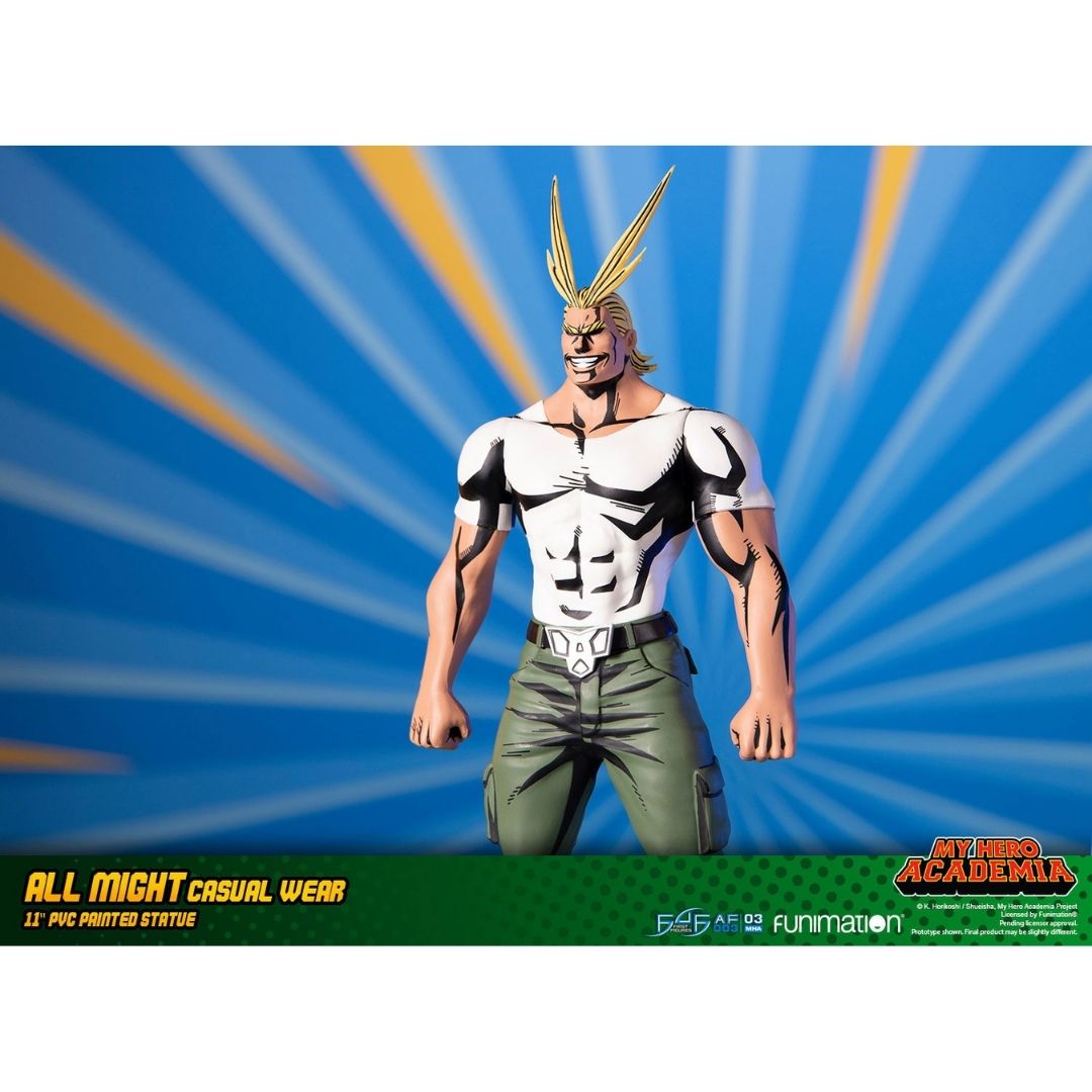 My Hero Academia: All Might Casual Wear PVC Statue by First4 Figures -First 4 Figures - India - www.superherotoystore.com