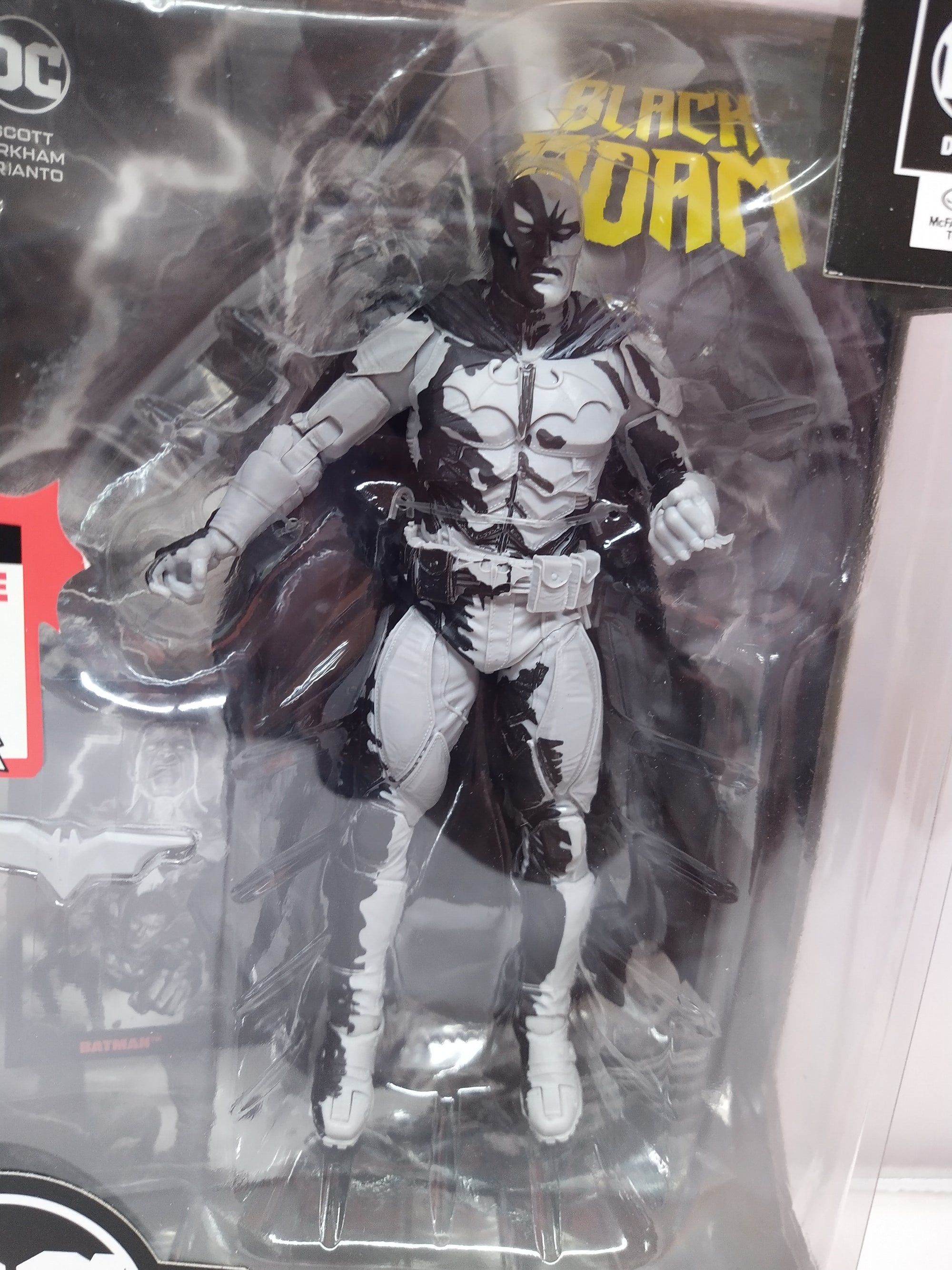 Batman Action Figure with DC Comics Black Adam Comic Book by Mcfarlane Toys (Damaged Box) -Superherotoystore.com - India - www.superherotoystore.com