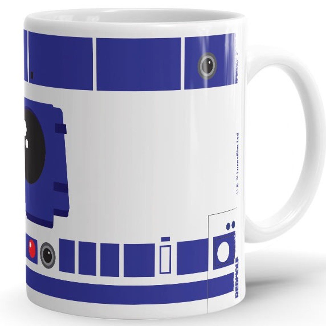 R2D2 - Star Wars Art - Blue 2 Coffee Mug by Studio Grafiikka - Pixels