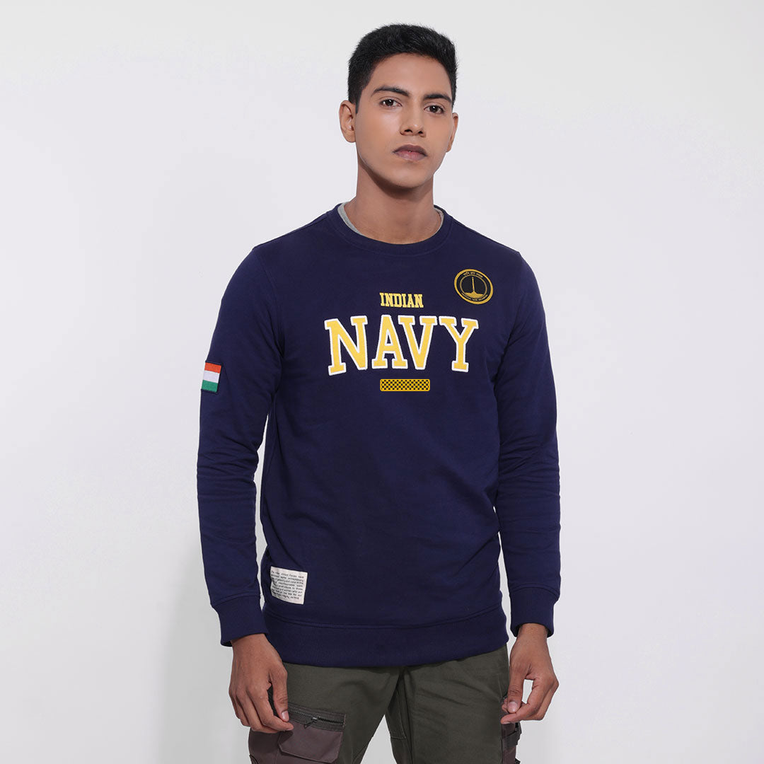 The Classic Indian Navy Unisex Sweatshirt -A47 - India - www.superherotoystore.com