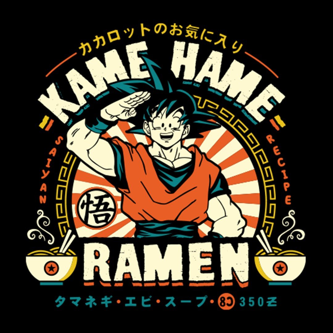 Goku: Kame Hame Ramen - Dragon Ball Z Official T-Shirt. -Redwolf - India - www.superherotoystore.com