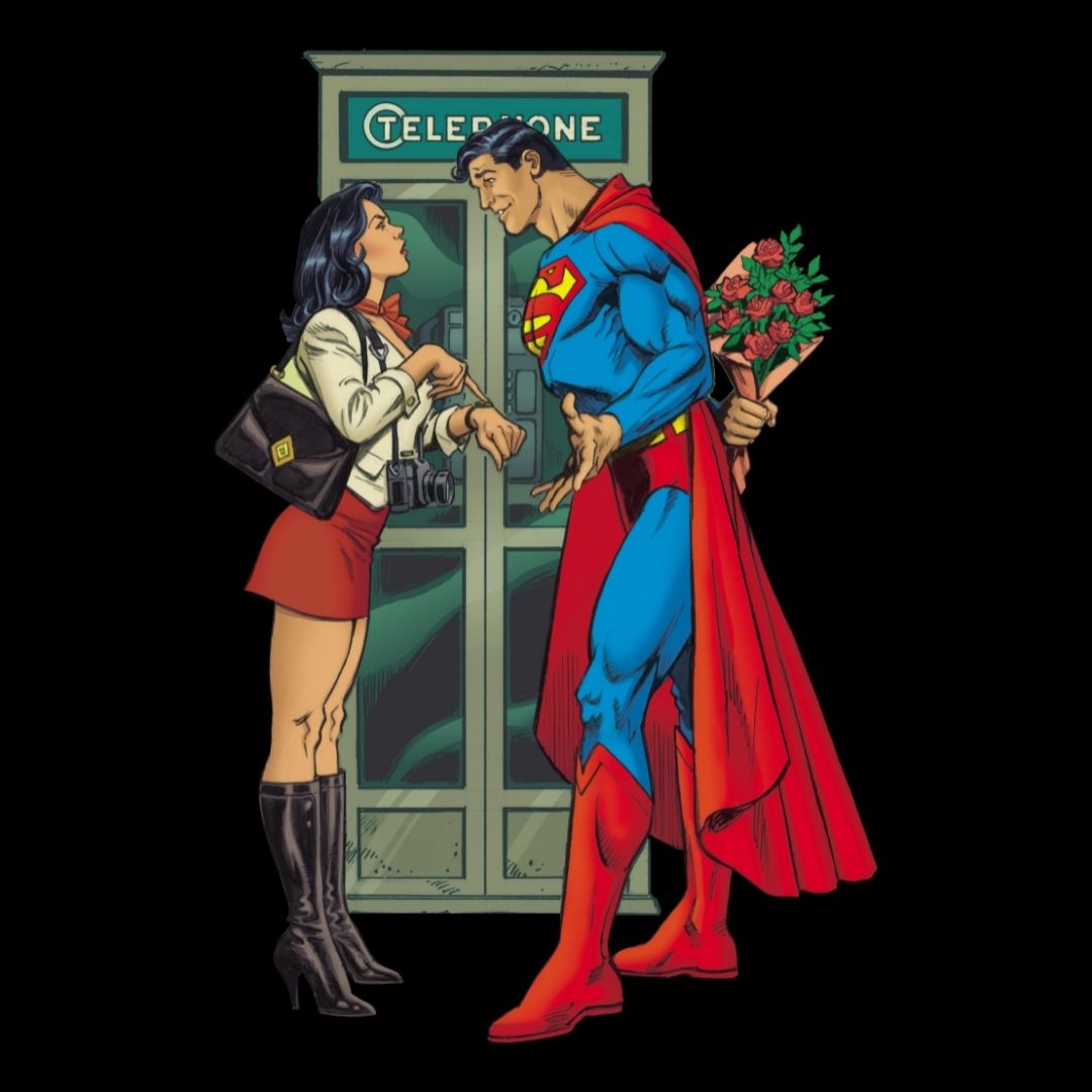 First Love Superman and Lois T-Shirt -Entertainment Store - India - www.superherotoystore.com