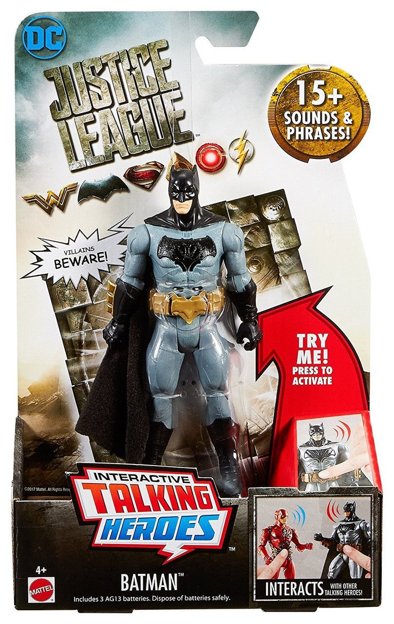 Justice League Movie: Interactive Talking Heroes: Batman Figure by Mattel -Mattel - India - www.superherotoystore.com